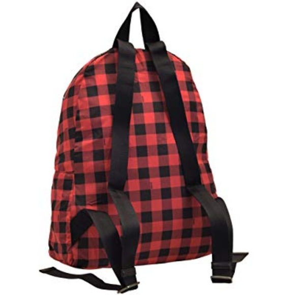 NWT Coach packable backpack with gingham print - Picture 4 of 8